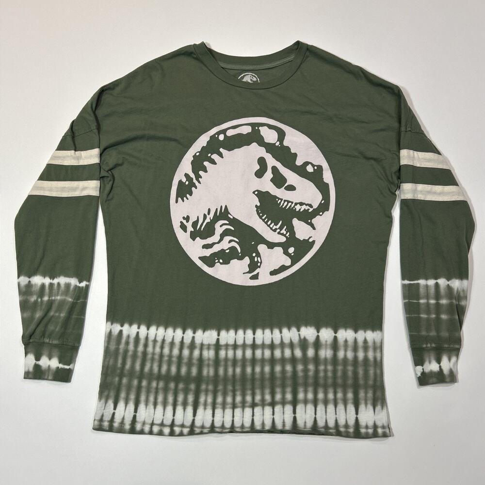 Jurassic World Spirit Jersey Mens Size Small Green Movie Long Sleeve Shirt